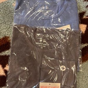 White cross under scrubs